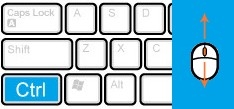 按住“Ctrl”鍵滾動鼠標滾輪鍵即可放大或縮小網(wǎng)頁 按住“Ctrl”鍵滾動鼠標滾輪鍵即可放大或縮小網(wǎng)頁