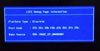 win10 筆記本開機(jī)：LCFC Debug Page Information 該怎么辦？