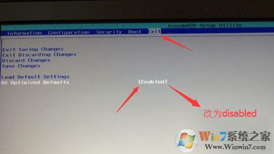 把OS Optimized Defaults設(shè)置為Disabled 把OS Optimized Defaults設(shè)置為Disabled