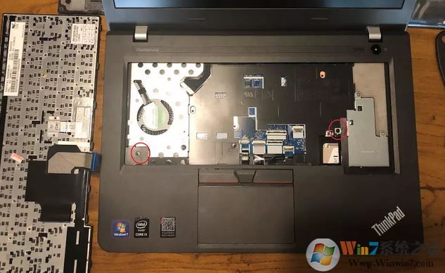 thinkpad e450c換電池怎么換？thinkpad e450 拆電池教程