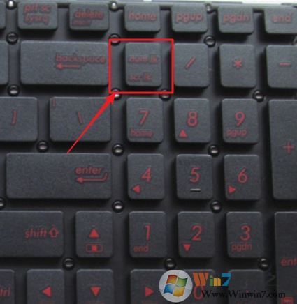 筆記本電腦的數(shù)字鍵盤不能用？win7系統(tǒng)電腦數(shù)字鍵盤失靈解決方法