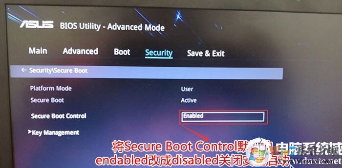 把Secure Boot control選enabled改為disabled關(guān)閉安全啟動(dòng) 把Secure Boot control選enabled改為disabled關(guān)閉安全啟動(dòng)