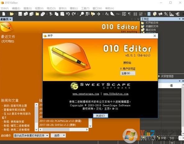 010editor下載_010 Editor(代碼編輯器)v9.0.2 64位漢化破解版