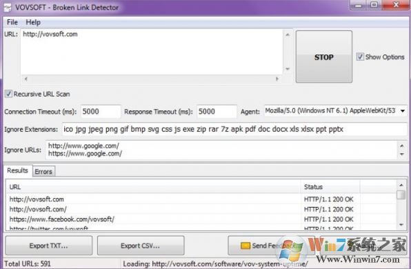 死鏈檢測工具_VovSoft Broken Link Detector 死鏈檢測 v2.6 官方英文原版