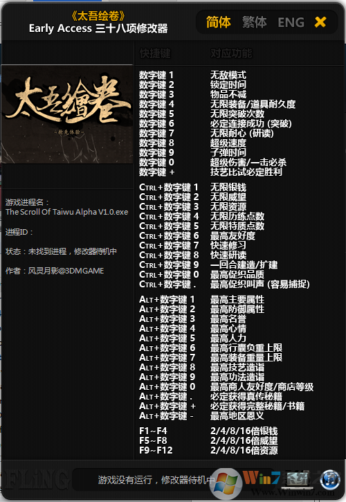 《太吾繪卷》Early Access 三十一項(xiàng)修改器[3DM]