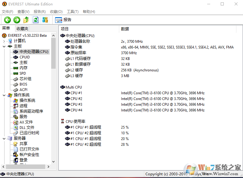 EVEREST Corporate Edition(硬件檢測工具) V5.50.2100 綠色便攜版