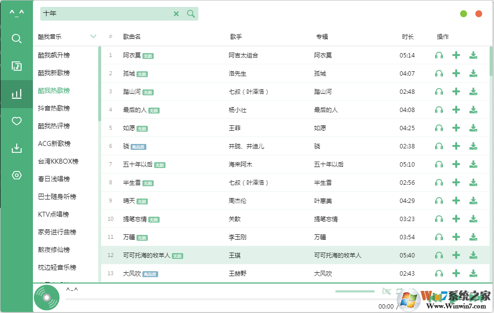 VIP音樂免費(fèi)下載 五音助手(支持VIP歌曲/無損音樂下載) v1.10.0 綠色PC版 64位