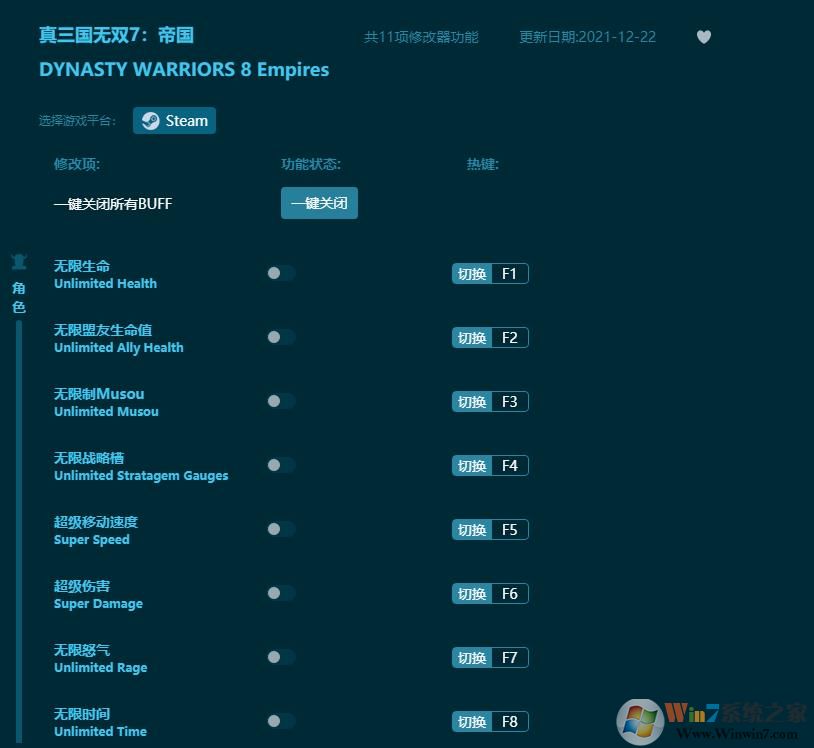 真三國(guó)無(wú)雙7帝國(guó)修改器