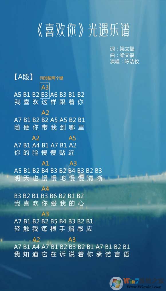 光遇簡(jiǎn)譜《喜歡你》怎么彈？光遇簡(jiǎn)譜大全