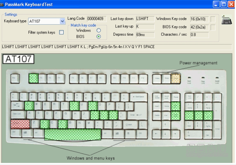 KeyboardTest(鍵盤測(cè)試工具)PC版