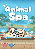 線條小狗動物溫泉